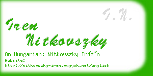 iren nitkovszky business card